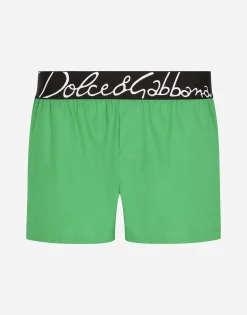 Short swim trunks with Dolce&Gabbana logo