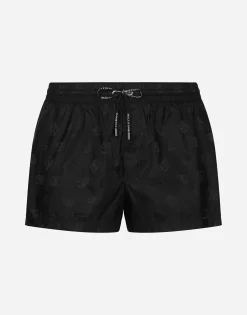 Short swim trunks with jacquard DG Monogram