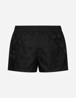 Short swim trunks with jacquard DG Monogram