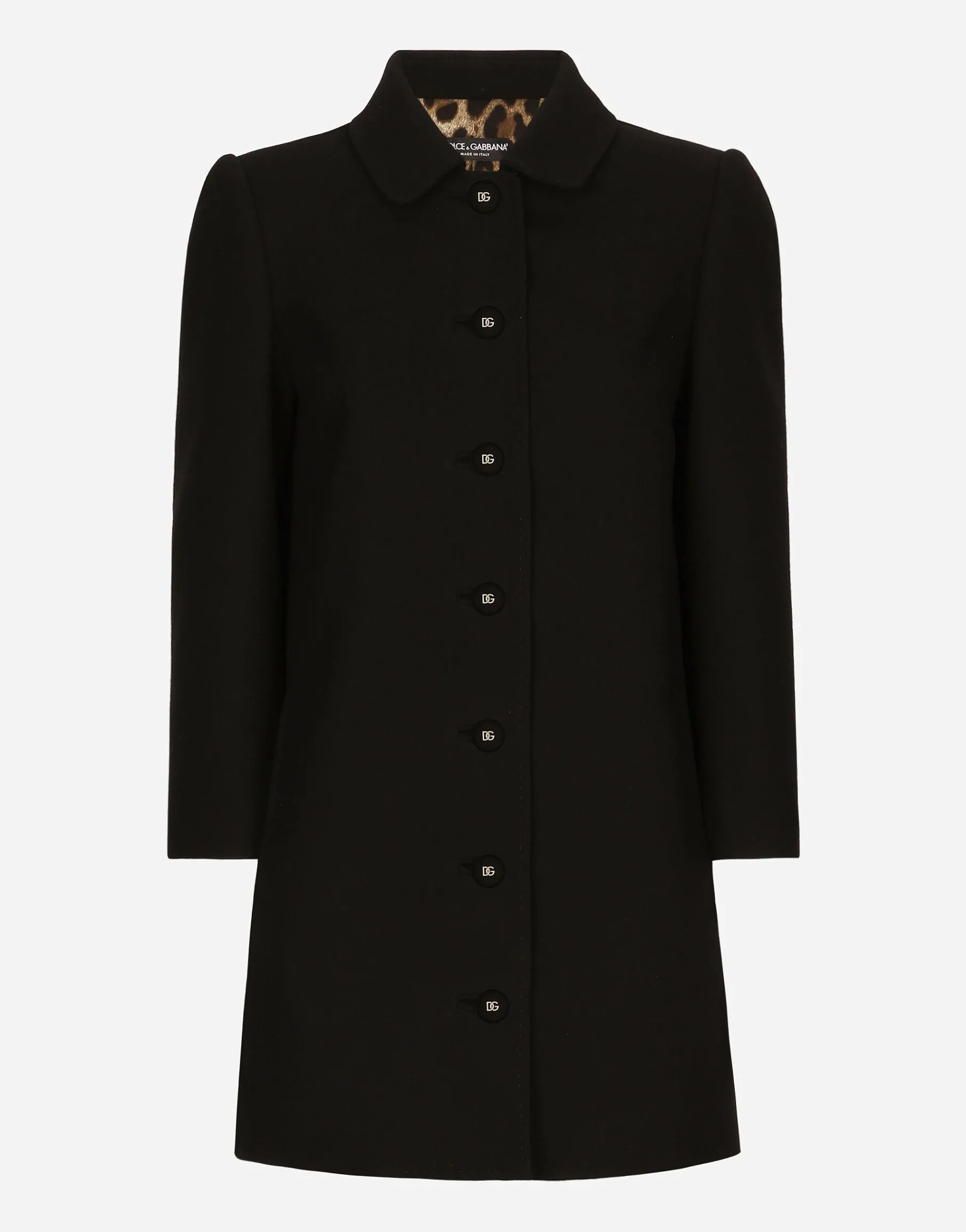 Short woolen coat