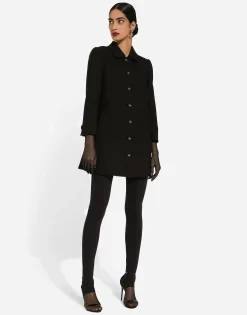 Short woolen coat