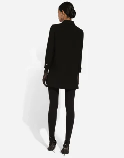 Short woolen coat