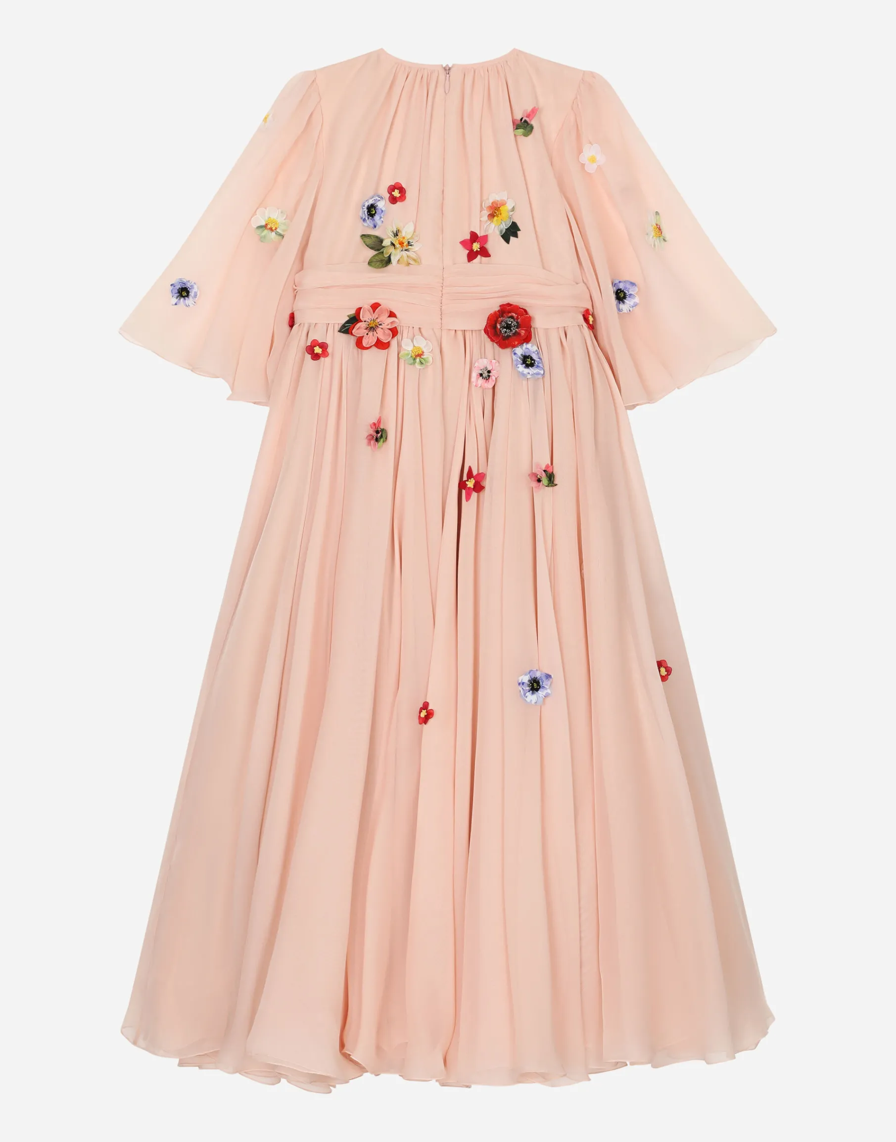 Short-sleeved chiffon dress