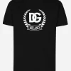 Short-sleeved cotton T-shirt with DG print