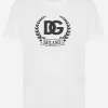 Short-sleeved cotton T-shirt with DG print