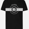 Short-sleeved cotton T-shirt with DG print
