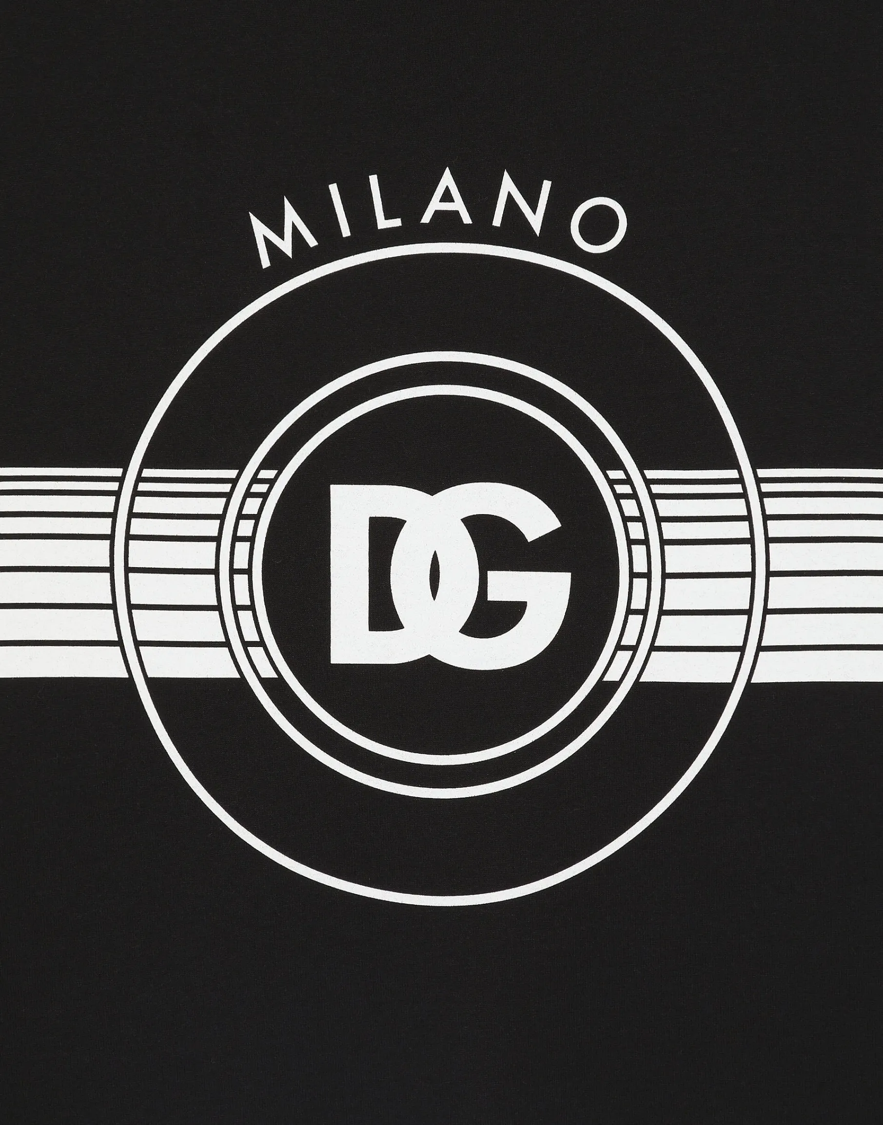 Short-sleeved cotton T-shirt with DG print