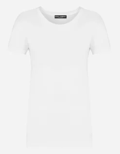 Short-sleeved jersey t-shirt