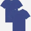 Short-sleeved jersey T-shirt two-pack