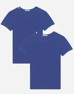 Short-sleeved jersey T-shirt two-pack
