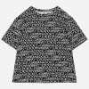 Short-sleeved jersey T-shirt with the all-over logo-print