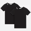 Short-sleeved jersey T-shirt two-pack