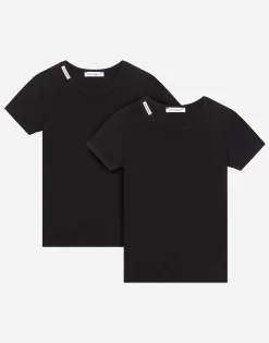 Short-sleeved jersey T-shirt two-pack