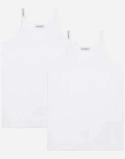 Short-sleeved jersey vest two-pack