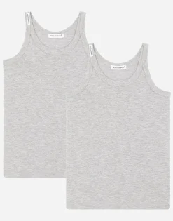 Short-sleeved jersey vest two-pack