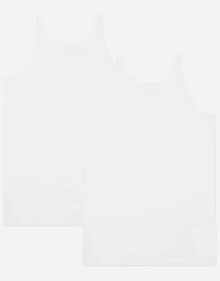 Short-sleeved jersey vest two-pack