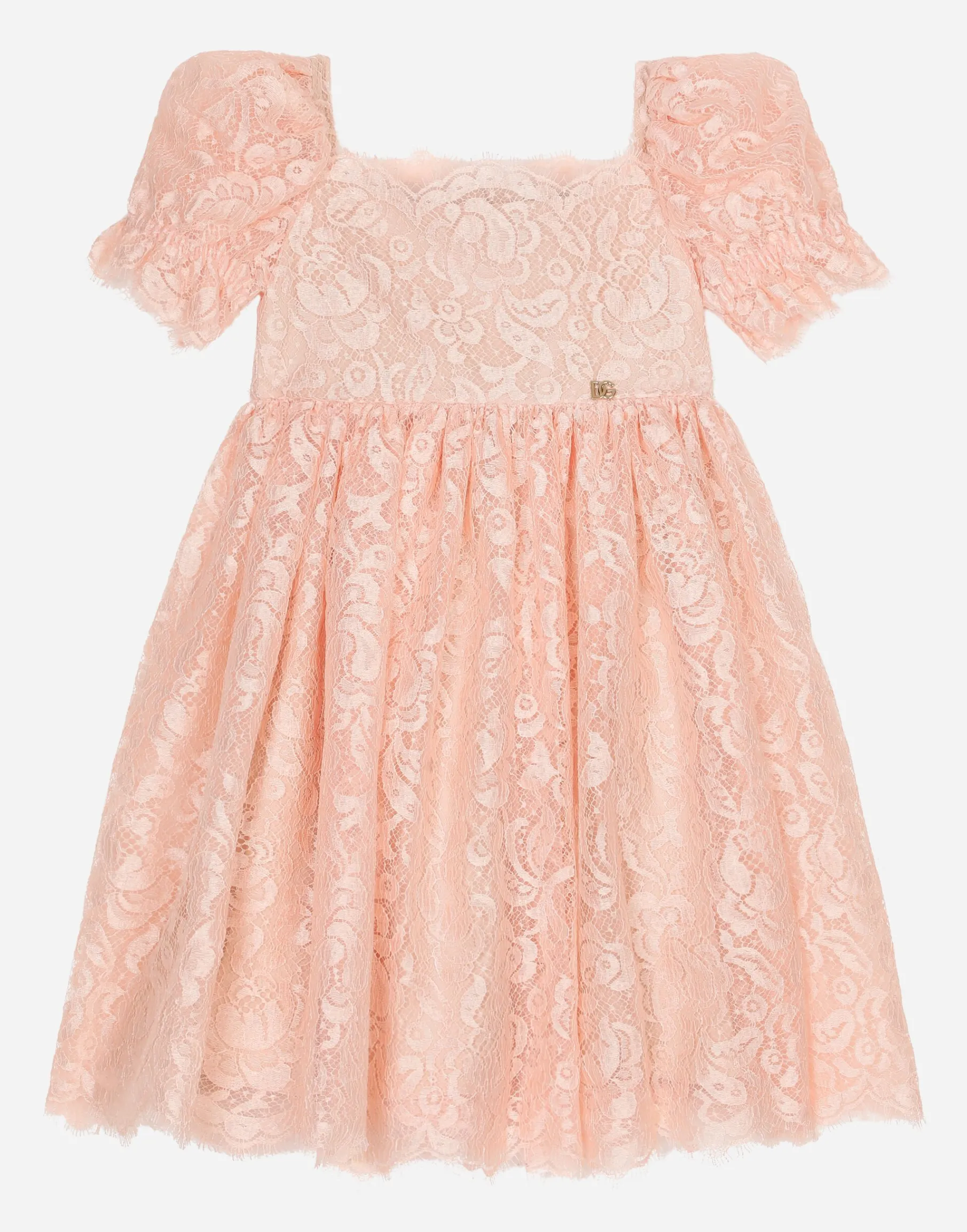 Short-sleeved lace dress