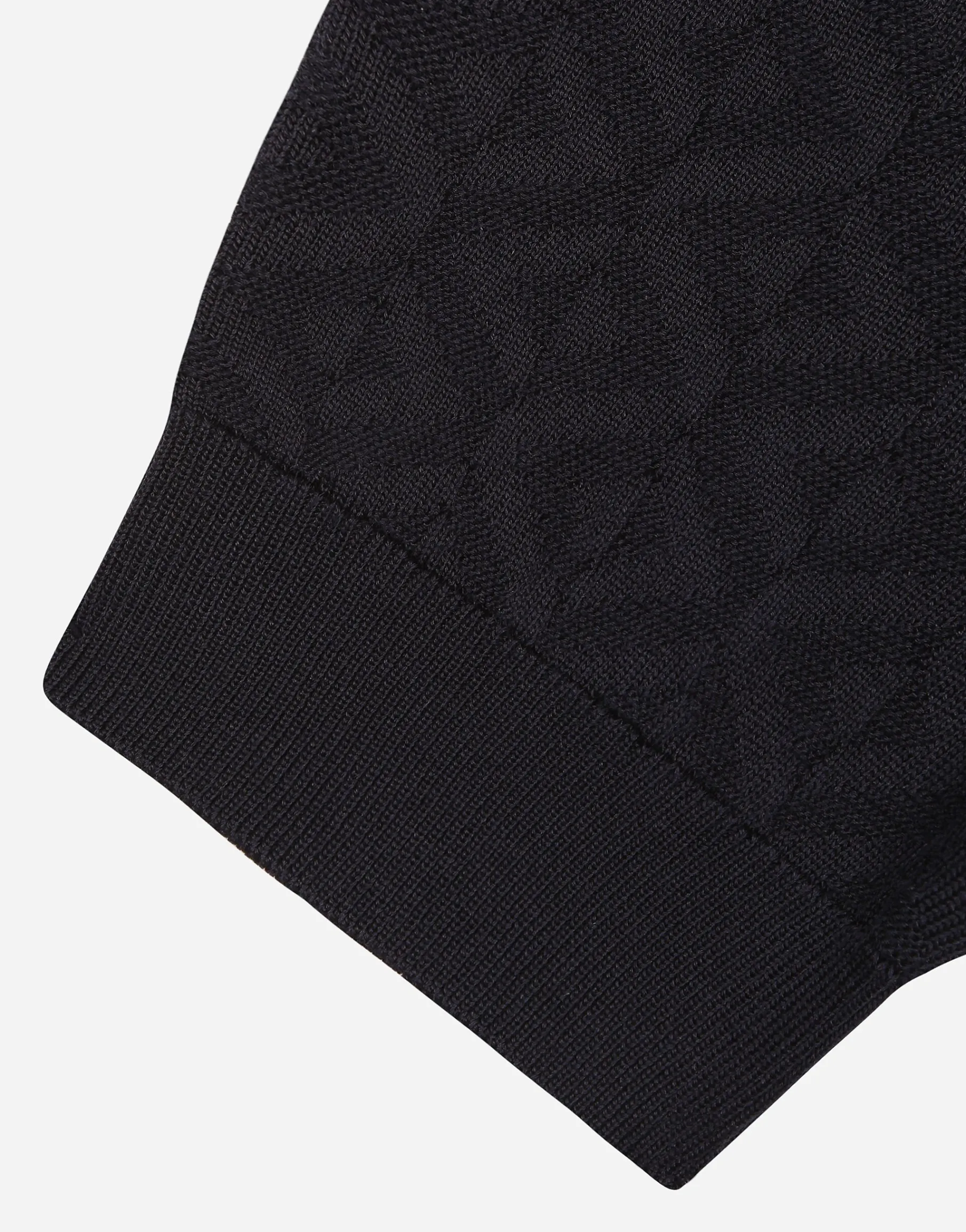 Short-sleeved silk polo-shirt