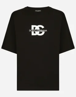 Short-sleeved T-shirt with DG logo print