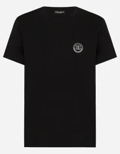 Short-sleeved T-shirt with DG embroidery