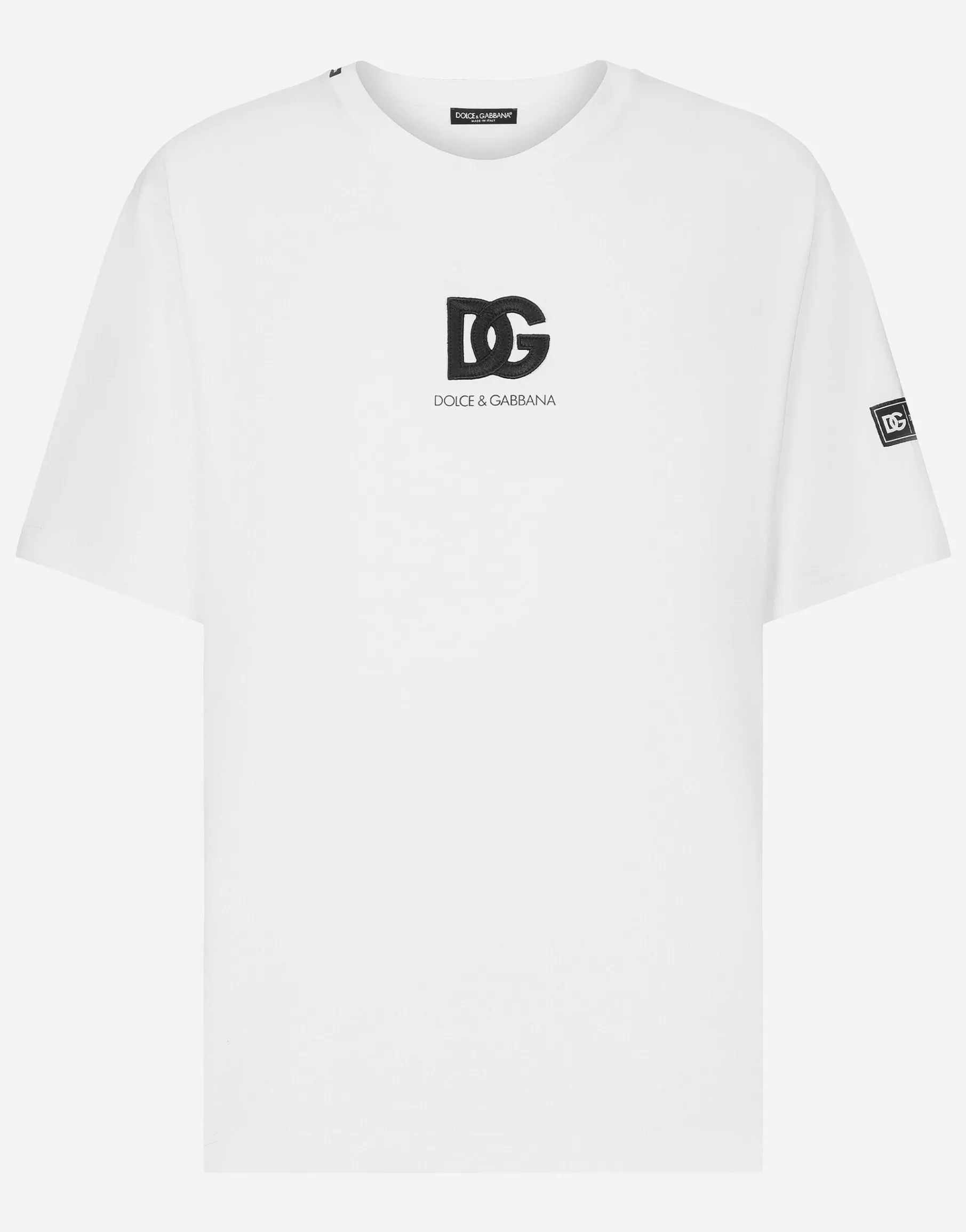 Short-sleeved T-shirt with DG logo patch