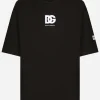 Short-sleeved T-shirt with DG logo patch