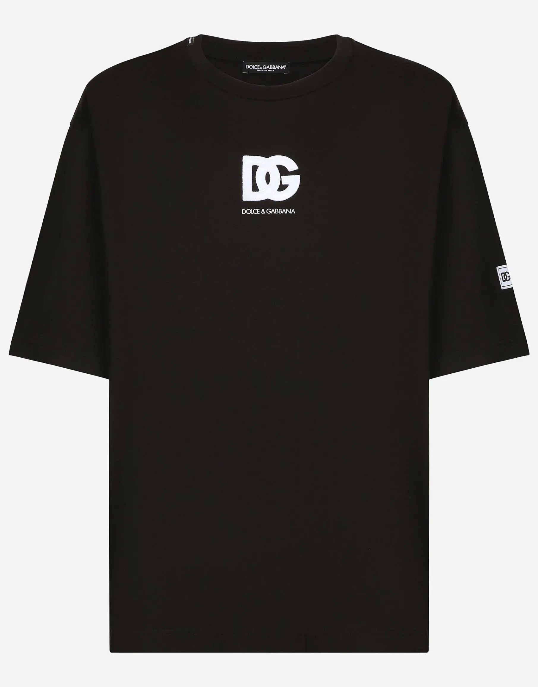 Short-sleeved T-shirt with DG logo patch
