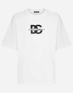 Short-sleeved T-shirt with DG logo print