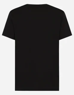 Short-sleeved T-shirt with DG embroidery