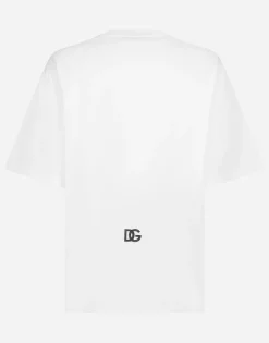 Short-sleeved T-shirt with DG logo print