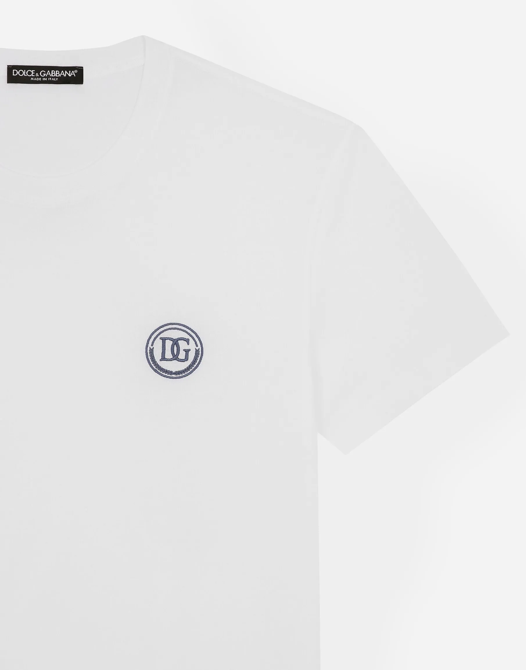 Short-sleeved T-shirt with DG embroidery