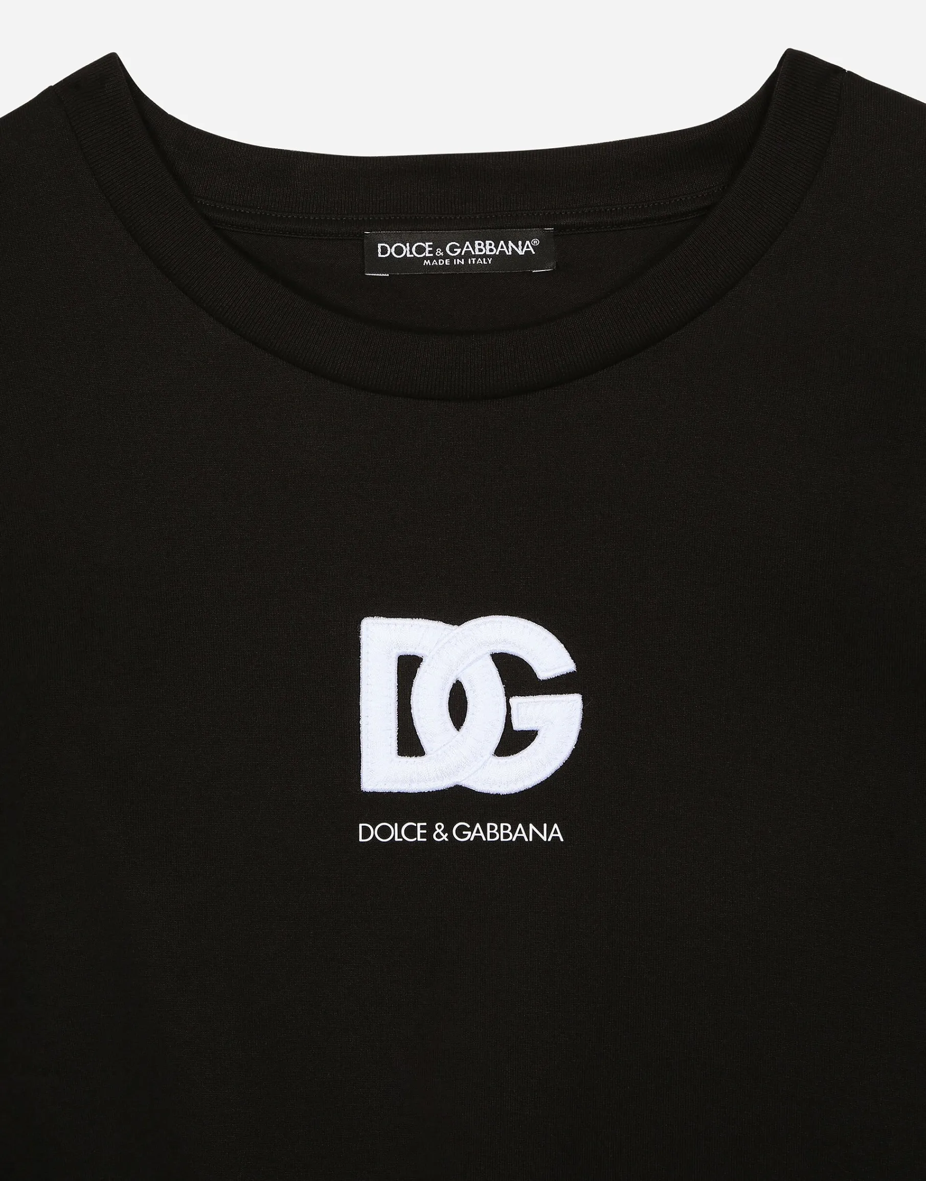 Short-sleeved T-shirt with DG logo patch
