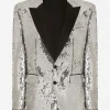 Sicilia sequined single-breasted tuxedo jacket