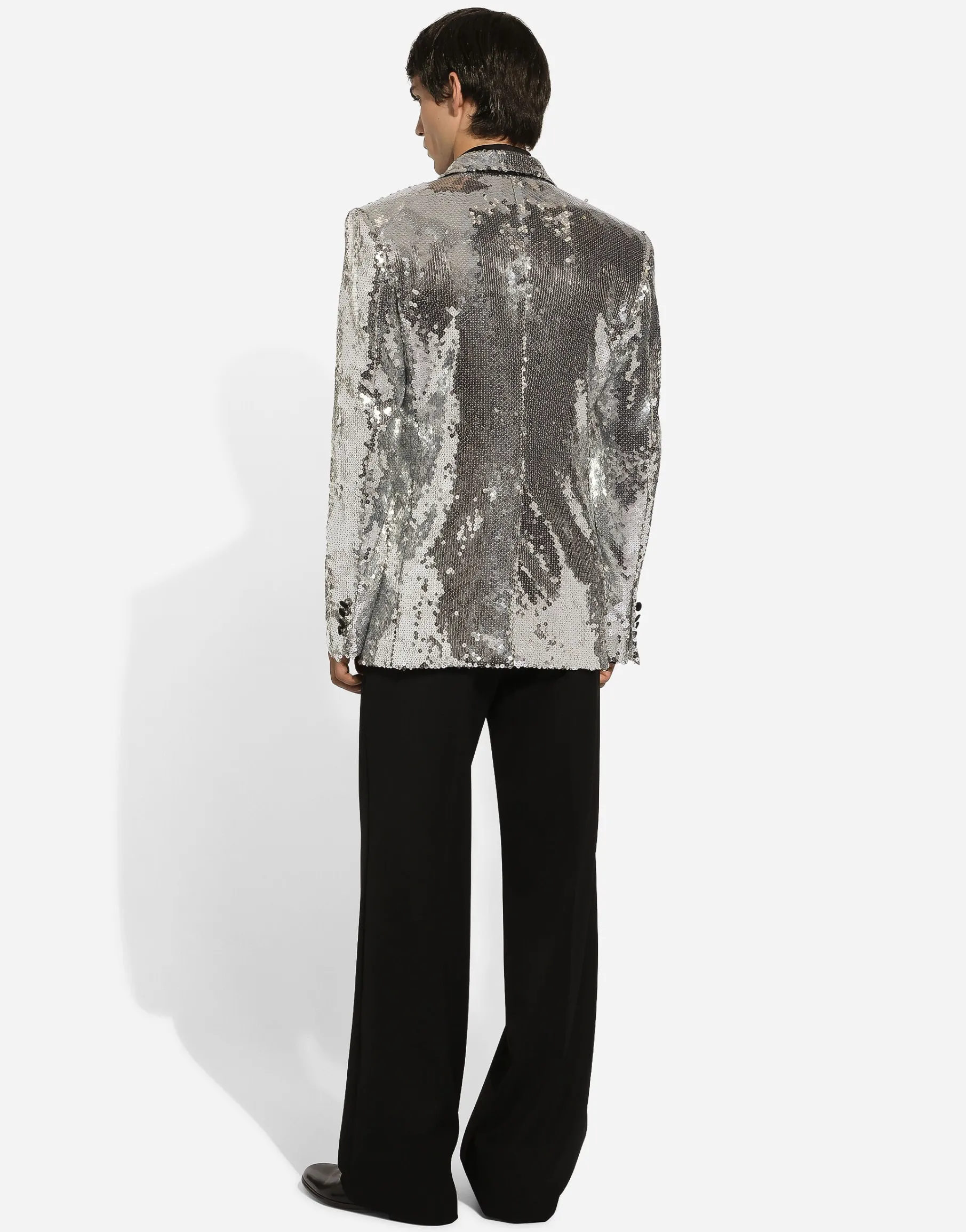 Sicilia sequined single-breasted tuxedo jacket