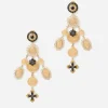 Sicily earrings in yellow 18kt gold with medals