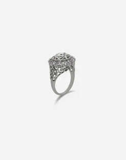 Sicily ring in white gold with diamonds