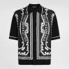 Silk and cotton shirt with bandanna print