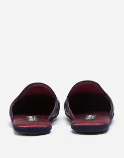 Silk and crocodile mules
