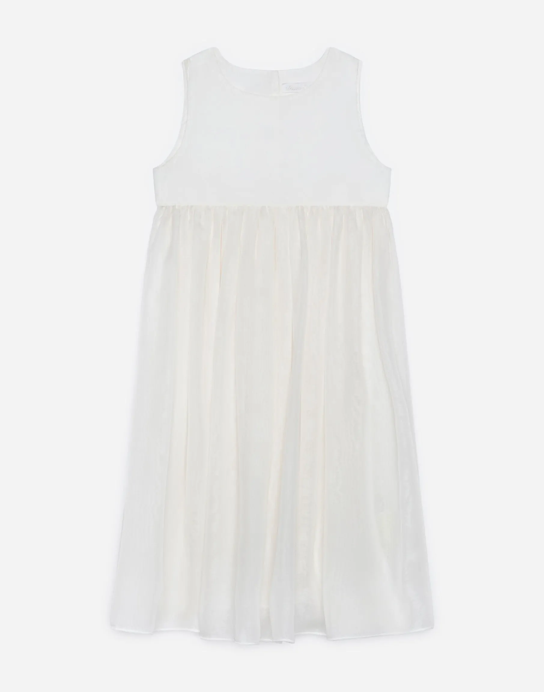 Silk chiffon and lace dress