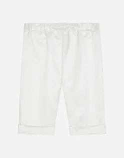 Silk duchesse pants with DG logo