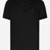 Silk granddad-neck T-shirt