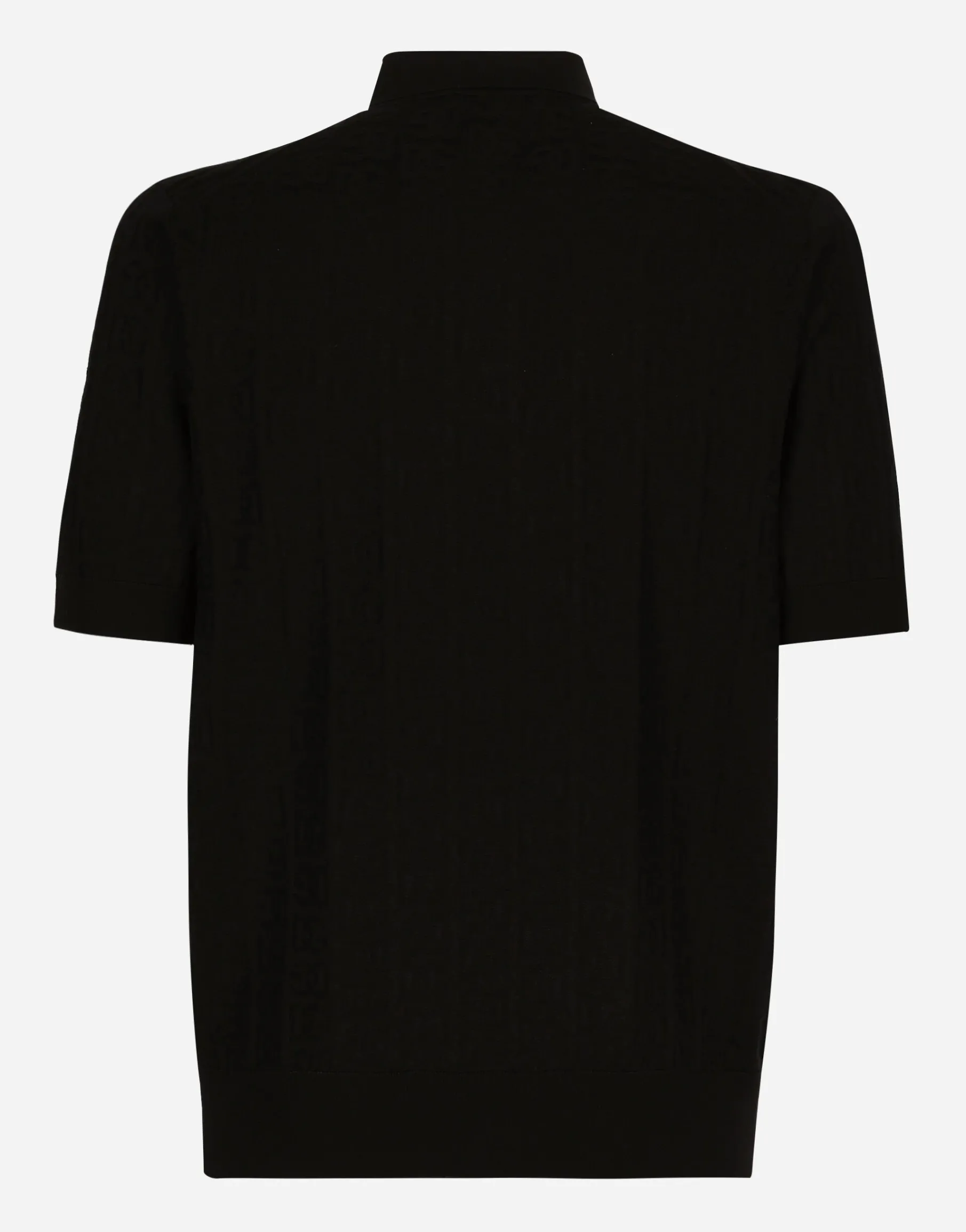 Silk jacquard polo-shirt with DG logo