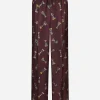 Silk jogging pants