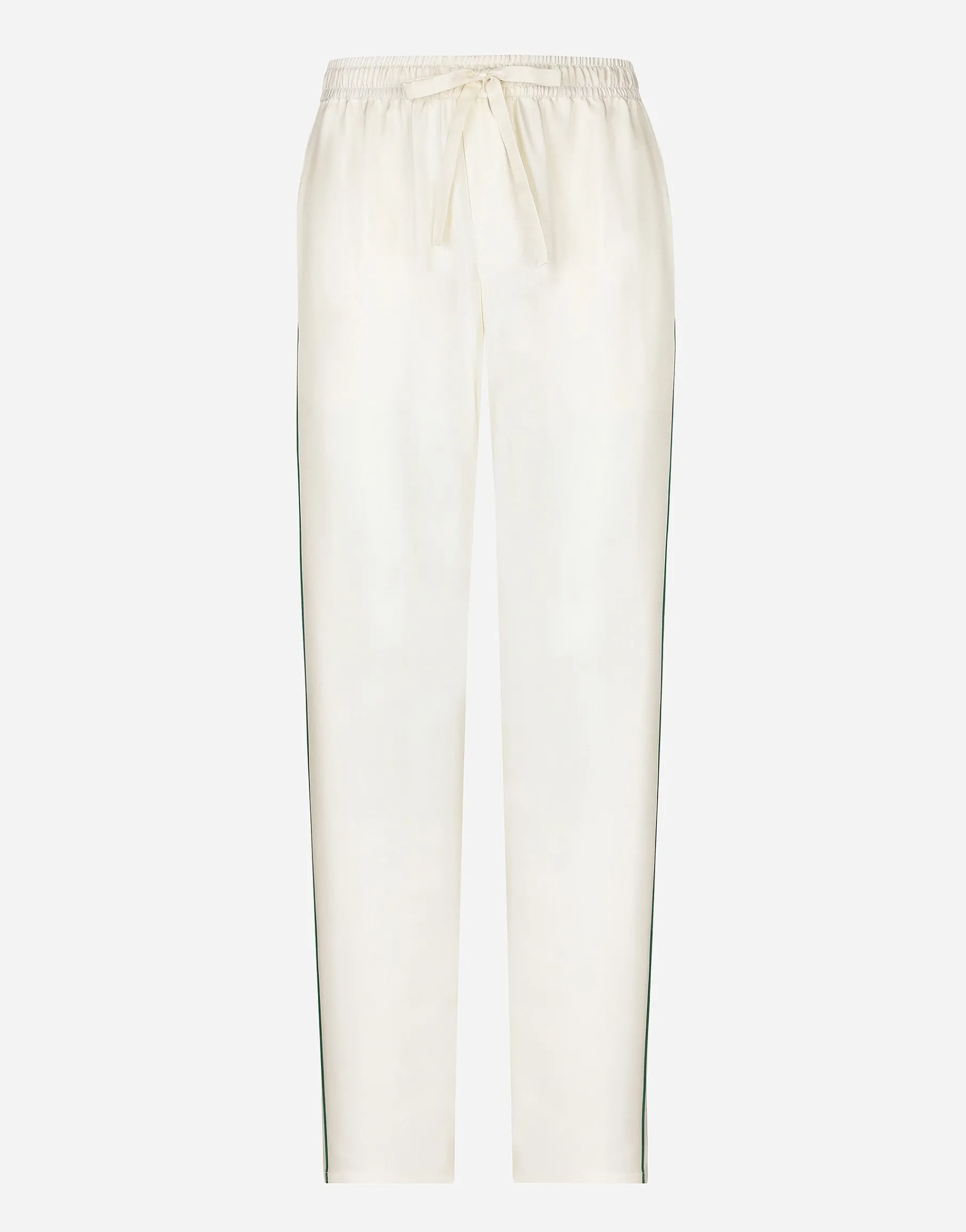 Silk jogging pants with DG embroidery