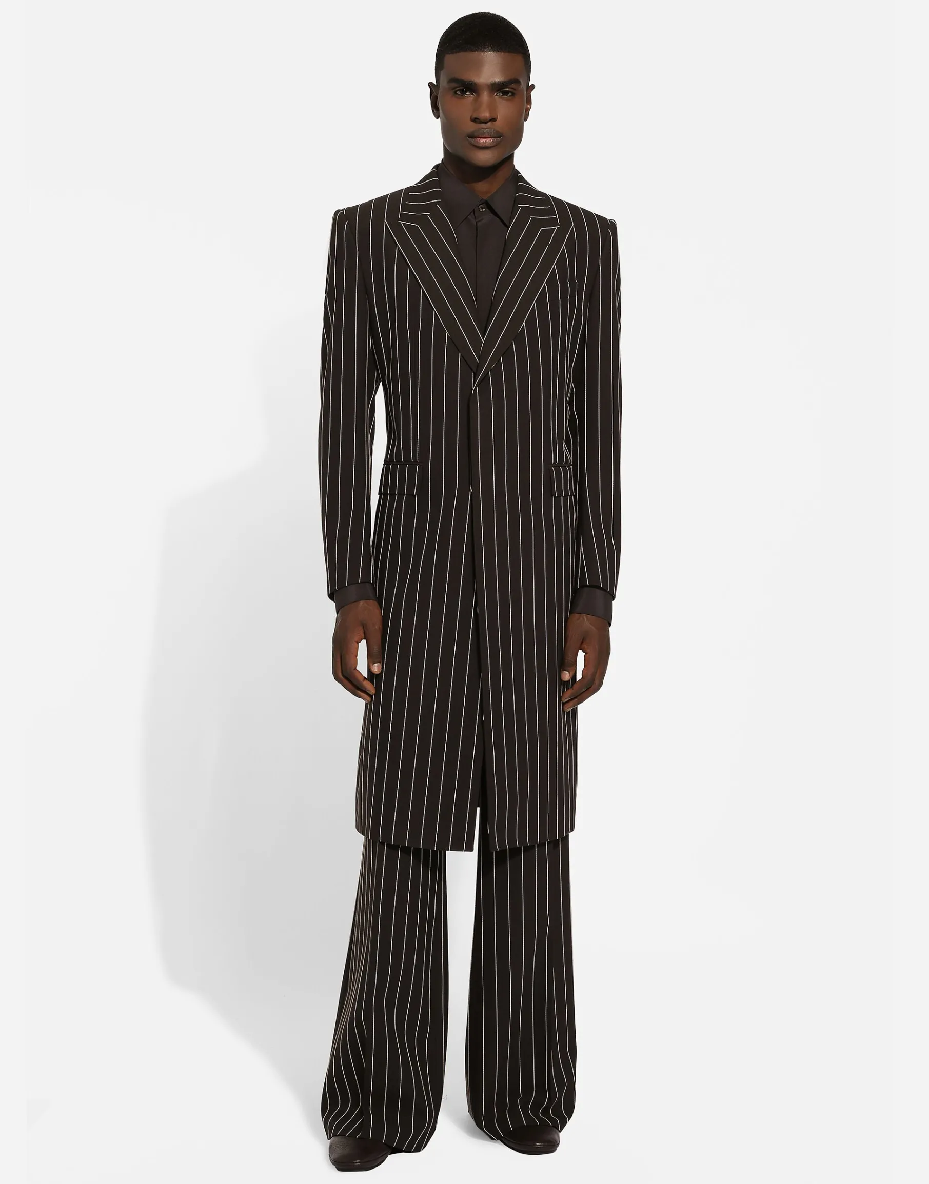 Silk Martini-fit shirt with shirt front