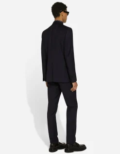 Silk Martini-fit shirt with tie print