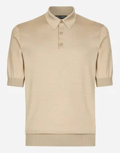 Silk polo-shirt