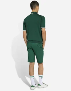 Silk polo-shirt