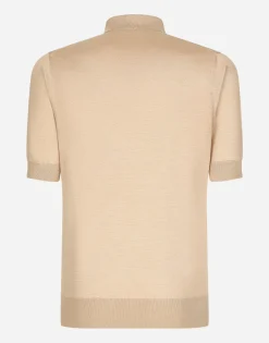 Silk polo-shirt