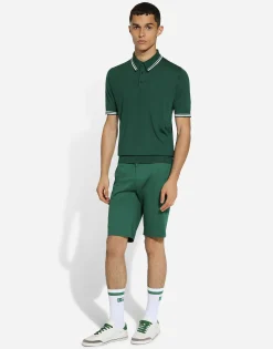 Silk polo-shirt